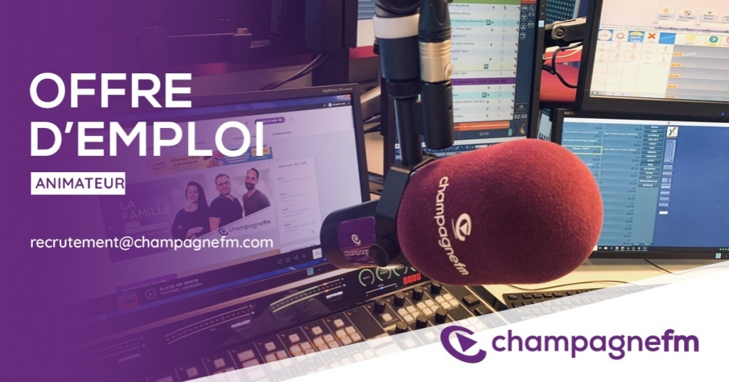 CHAMPAGNE FM RECRUTE UN(E) ANIMATEUR(TRICE) RELAIS PROMO