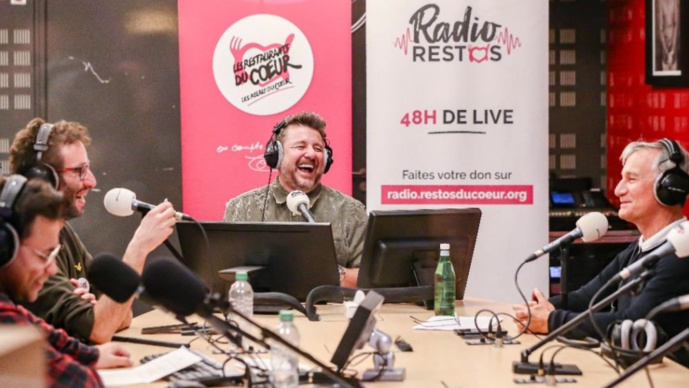 Le coup d'envoi de la 5e édition de Radio Restos sera donné le 27 septembre à 20h Bruno Guillon, Manu Levy et Laurent Petitguillaume