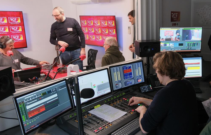 Le studio de RCF Hauts-de-France au 39 rue de la Monnaie à Lille © RCF