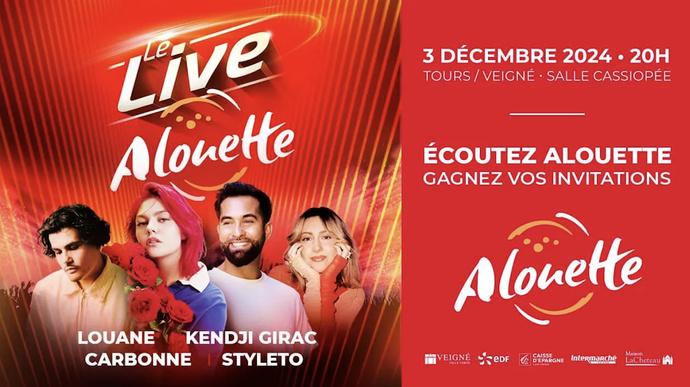 Alouette organise un concert gratuit à Veigné près de Tours