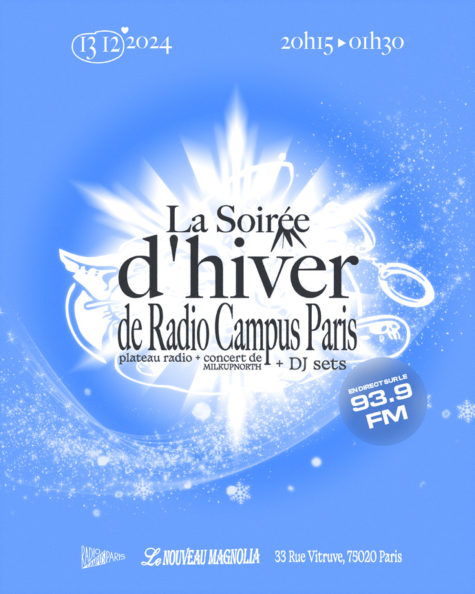 Radio Campus Paris célèbre la fin d’année avec une soirée d’hiver