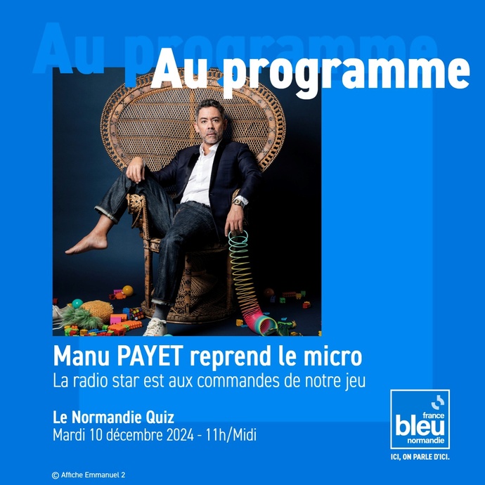 Manu Payet aux commandes de France Bleu Normandie