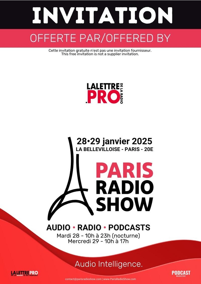 Paris Radio Show 2025 : réservez votre badge d'accès gratuit