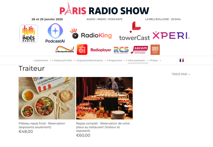 Paris Radio Show : une offre de restauration pensée pour les exposants