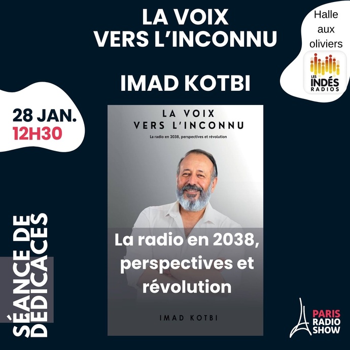 Imad Kotbi imagine la radio du futur et dédicace son livre au Paris Radio Show