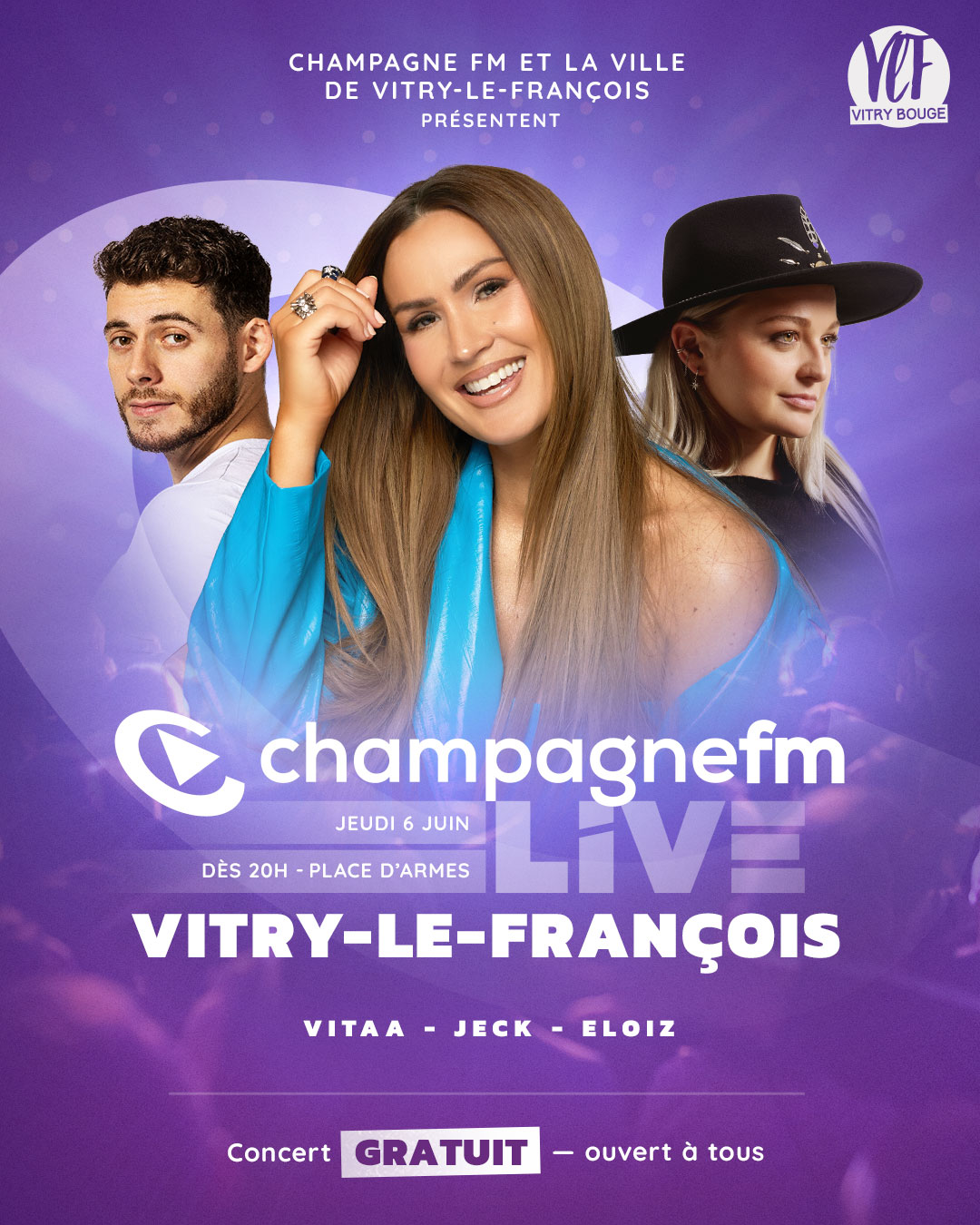 Champagne FM : un "Champagne FM Live" à Vitry-le-François