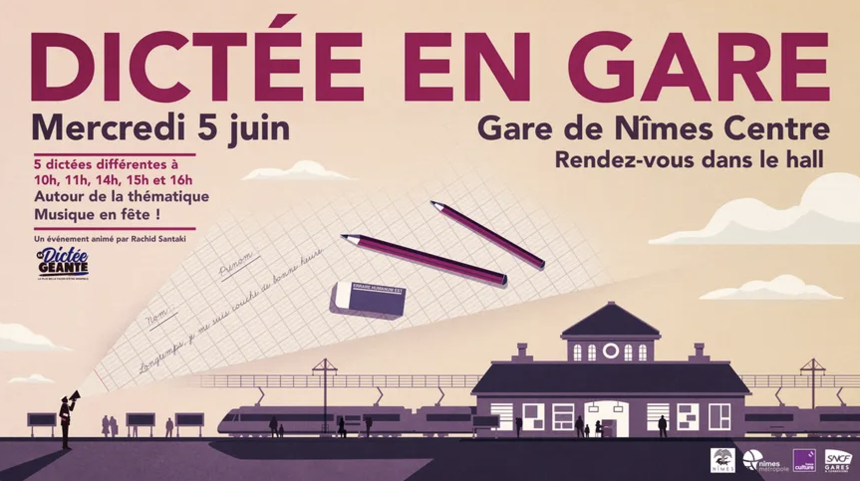 France Culture : une nouvelle "Dictée en Gare" à Nîmes
