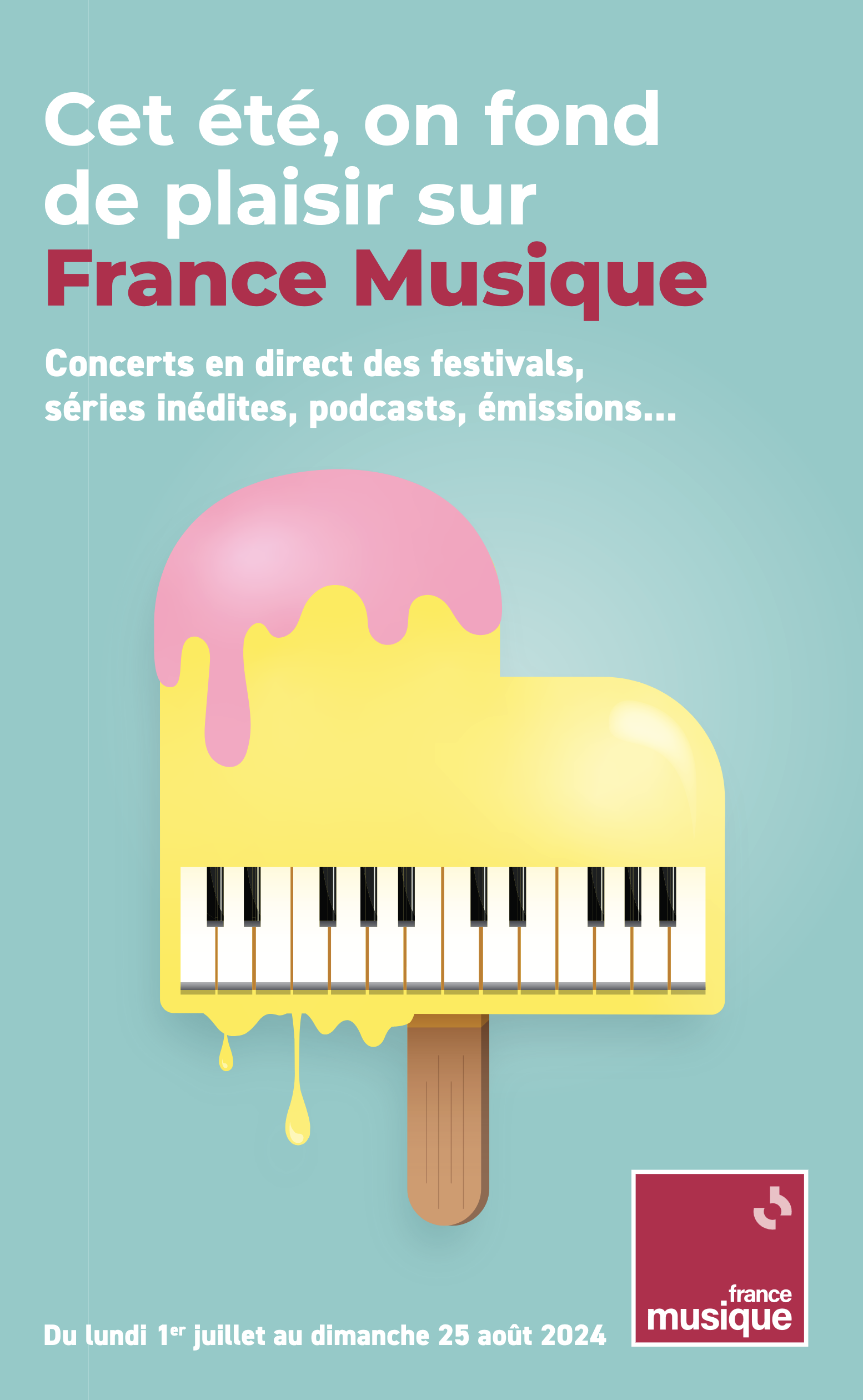 Cet été 2024, on fond de plaisir sur France Musique