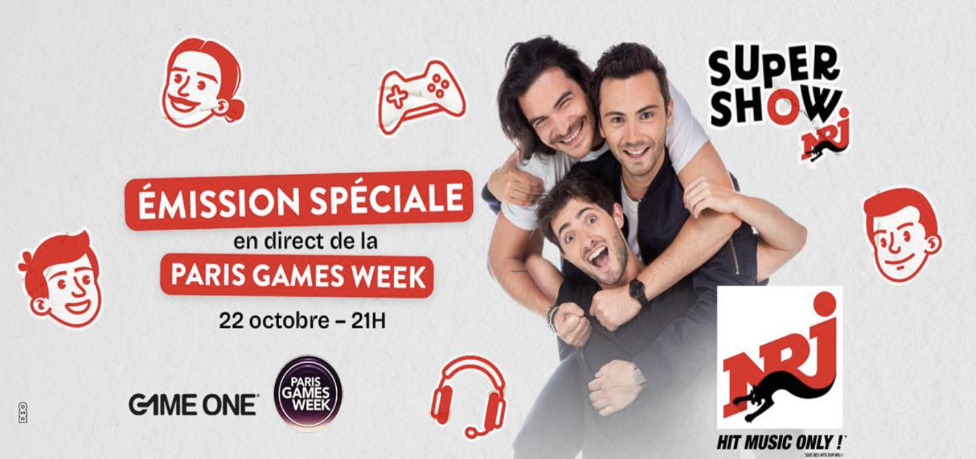 NRJ s'installe en direct de la "Paris Games Week"