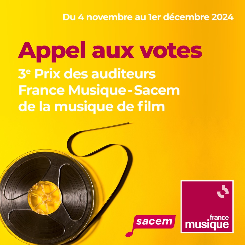 Prix des auditeurs France Musique - Sacem de la musique de Film : appel aux votes !