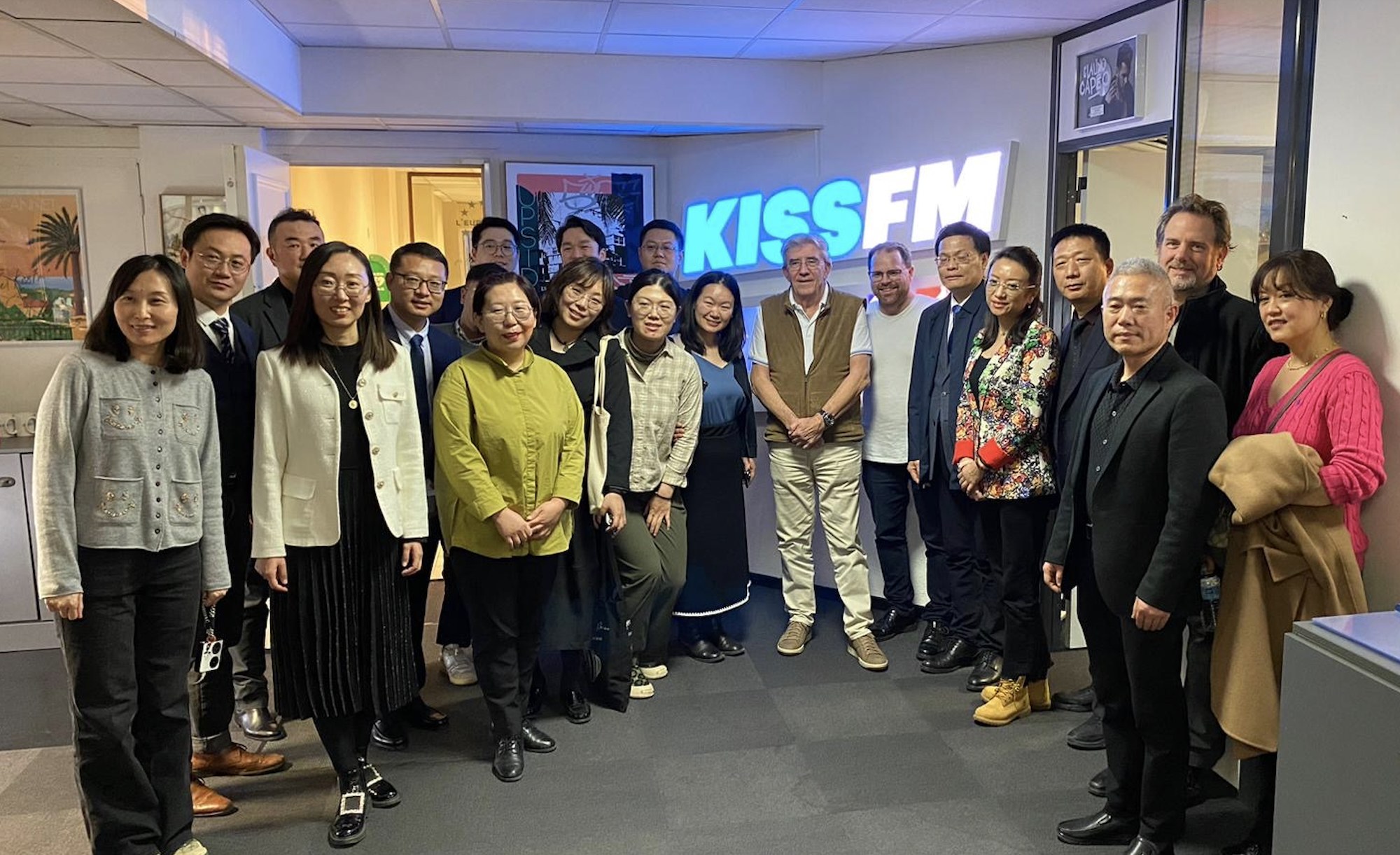 Kiss FM accueille une délégation chinoise