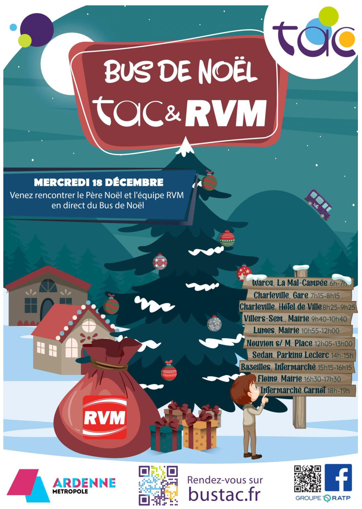 La radio RVM embarque ses auditeurs dans le Bus de Noël