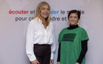 Marie-Christine Saragosse, présidente-directrice générale de France Médias Monde et l’ambassadrice du Mexique en France, Blanca Jiménez Cisneros