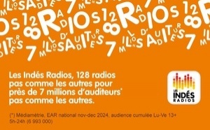 Près de 7 millions de Français écoutent Les Indés Radios 