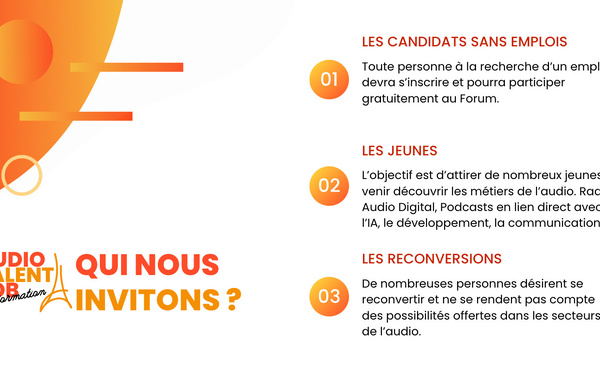 À la recherche d’un emploi ou d’une formation ? Rendez-vous à l’Audio Talent Job !